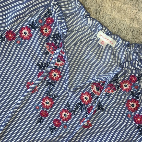 Blue and white striped blouse - Picture 4 of 4